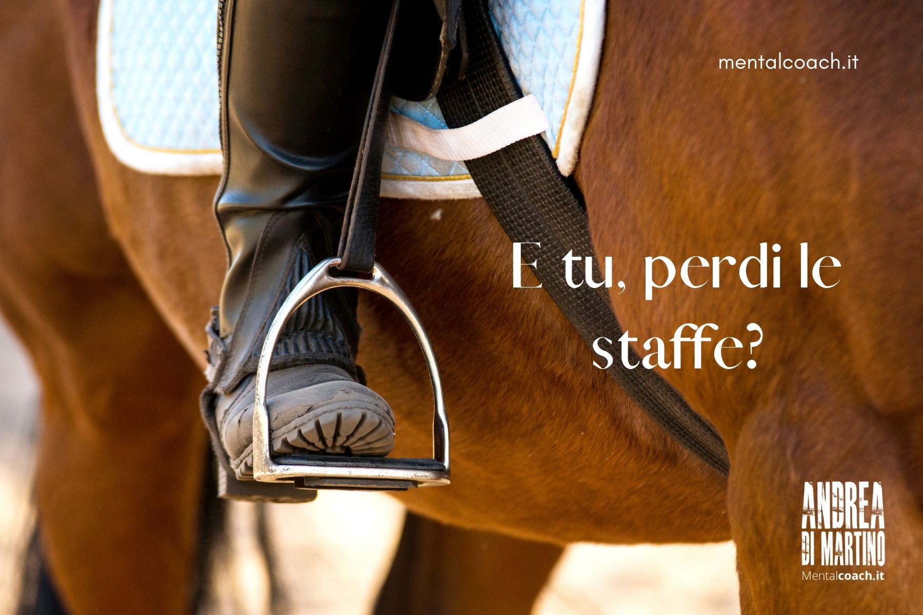 E tu, perdi le staffe?