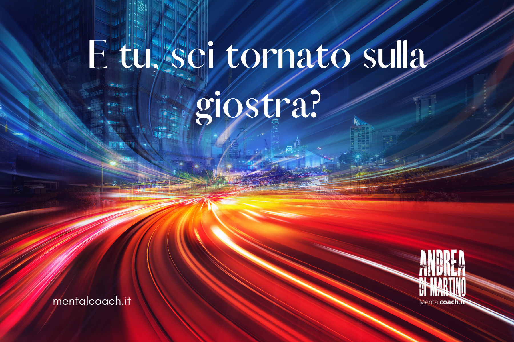 E tu, sei tornato sulla giostra?